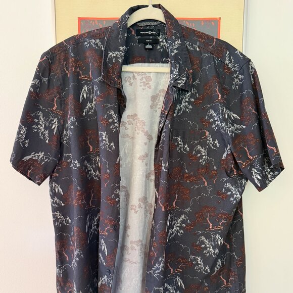 Treasure & Bond Men's Bonzai Patterned Button Down Shirt - US L - Picture 1 of 2
